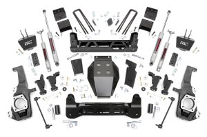 Chevrolet Silverado 2500 HD Suspension Lift Kit - Rough Country - 5 Inch Lift Kit with Torsion Drop - '20-'25 Chevrolet Silverado 2500 HD Suspension Lift Kit - Rough Country - 5 Inch Lift Kit with Torsion Drop - '20-'25